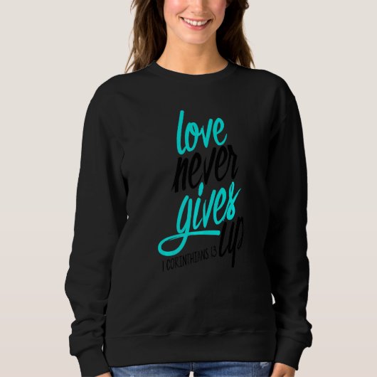 信仰Love God Lord Hope Jesus Religion Christ Chr スウェットシャツ (正面)