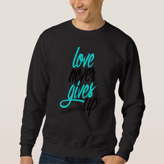信仰Love God Lord Hope Jesus Religion Christ Chr スウェットシャツ (正面)