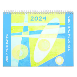 信保仰 – Trust In The Lord (Blue) Calendar カレンダー