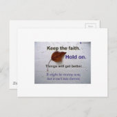 信保念は持つ…模様が好くなる ポストカード (正面/裏面)