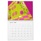 信保念 – 主への信頼（ピンク色の緑） カレンダー (1月 2026)