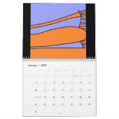 信保念 – 主を信頼する(オレンジ色の紫) カレンダー (1月 2027)