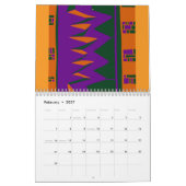 信保念 – 主を信頼する(オレンジ色の紫) カレンダー (2月 2027)