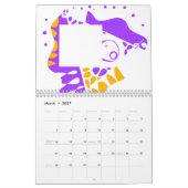 信保念 – 主を信頼する(オレンジ色の紫) カレンダー (3月 2027)