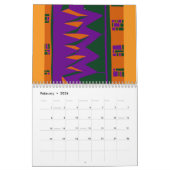 信保念 – 主を信頼する(オレンジ色の紫) カレンダー (2月 2026)