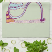 信号が悲しそうである キッチンタオル (折り畳み)