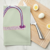 信号が悲しそうである キッチンタオル (四つ折り)