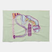 信号が悲しそうである キッチンタオル (横)