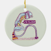 信号が悲しそうである セラミックオーナメント (裏面)