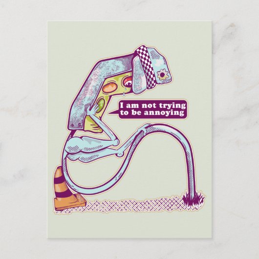 信号が悲しそうである ポストカード (正面)