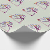 信号が悲しそうである ラッピングペーパー (角)