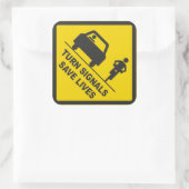 信号が生救きる(6パック) スクエアシール (バッグ)