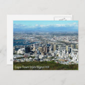 信号の丘からのケープタウンの郵便はがき ポストカード (正面/裏面)