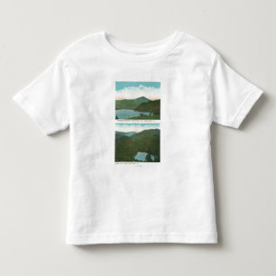 信号の丘、ハートからのWhiteface Mtの眺め トドラーTシャツ