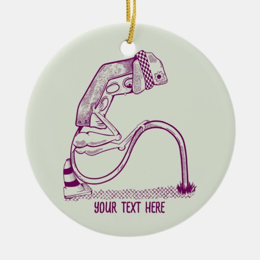 信号の低下 セラミックオーナメント (正面)