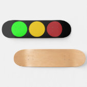 信号の前方の警告サイン スケートボード (横)