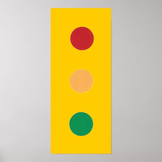 信号の色の丸ポスター ポスター (正面)