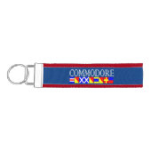 信号のCommodoreタイトル航海のフラグ名 リストバンドキーホルダー (鍵左)
