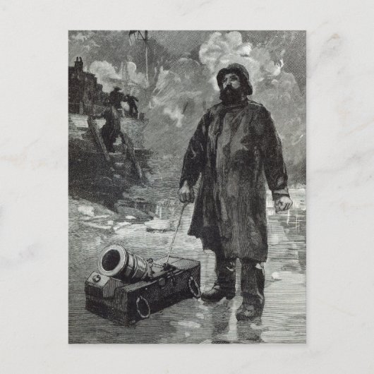 信号を待っている ポストカード (正面)