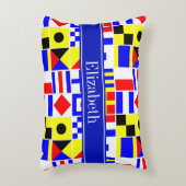 信号カラフルフ王室のラグ名 アクセントクッション (正面(垂直))