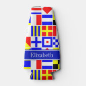 信号カラフルフ王室のラグ名 ボトルクーラー (正面)