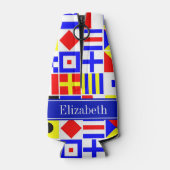 信号カラフルフ王室のラグ名 ボトルクーラー (裏面)