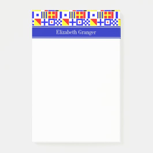 信号カラフルフ王室のラグ名 ポストイット (正面)