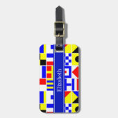 信号カラフルフ王室のラグ名 ラゲッジタグ (正面縦)