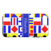 信号カラフルフ王室のラグ名 Case-Mate iPhoneケース (裏面(横))