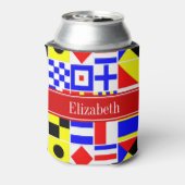 信号カラフルフ航海のラグ赤名モノグラム 缶クーラー (缶裏面)