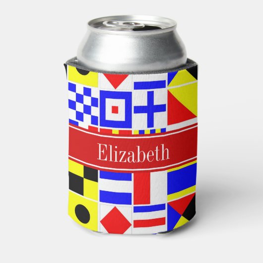 信号カラフルフ航海のラグ赤名モノグラム 缶クーラー (缶裏面)