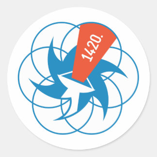 信号カルテルステッカー ラウンドシール