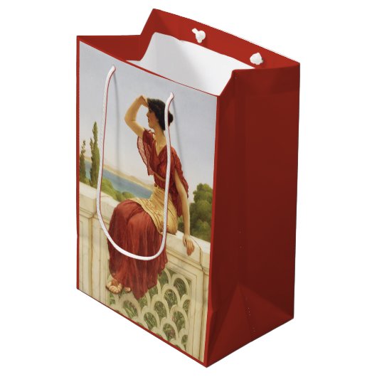 信号ゴッドワードファインアート絵を描ヴィンテージ ミディアムペーパーバッグ (正面アングル)