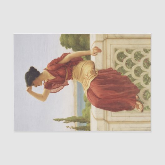 信号ゴッドワードファインアート絵を描ヴィンテージ 薄葉紙 (正面)