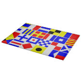 信号フカラフルラグのパタ航海のーン カッティングボード (角)