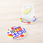 信号フカラフルラグのパタ航海のーン コースター (側面)