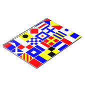 信号フカラフルラグのパタ航海のーン ノートブック (左側)