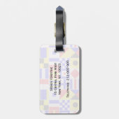 信号フカラフルラグのパタ航海のーン ラゲッジタグ (裏面縦)