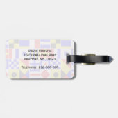 信号フカラフルラグのパタ航海のーン ラゲッジタグ (裏面横)