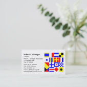 信号フカラフルラグのパタ航海のーン 名刺 (スタンド正面)