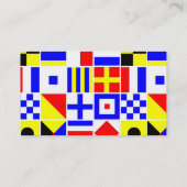 信号フカラフルラグのパタ航海のーン 名刺 (裏面)