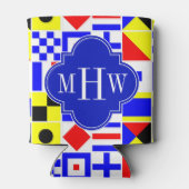 信号フカラフルラグ王室の3Iモノグラム 缶クーラー (裏面)