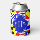 信号フカラフルラグ王室の3Iモノグラム 缶クーラー (缶裏面)