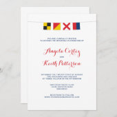 信号フカラフルラ航海のグのLOVE 招待状 (正面/裏面)