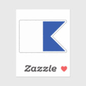 信号フラグAlpha シール (シート)