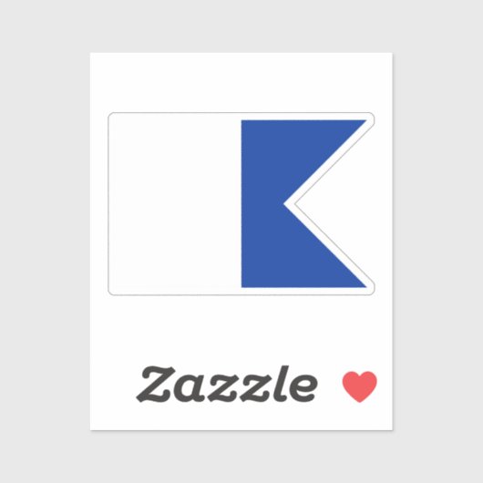 信号フラグAlpha シール (シート)