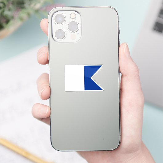 信号フラグAlpha シール (スマートフォン)