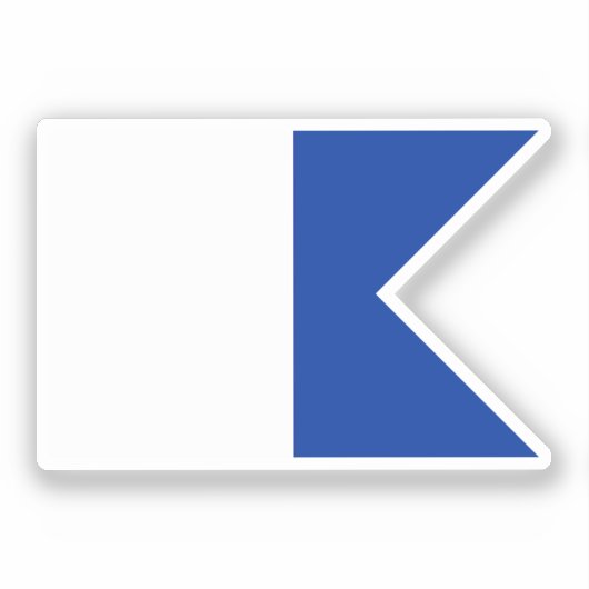 信号フラグAlpha シール (正面)