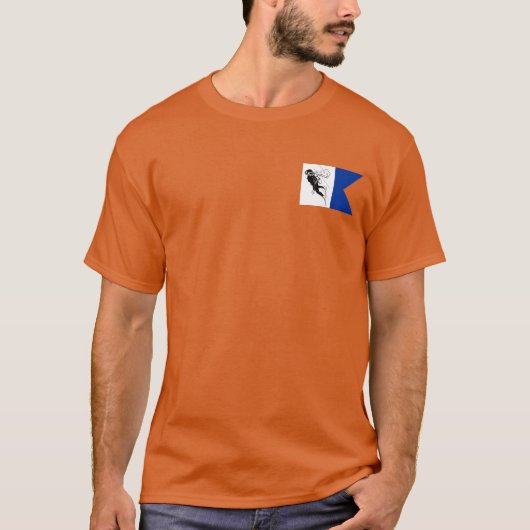 信号フラグAlpha Tシャツ (正面)