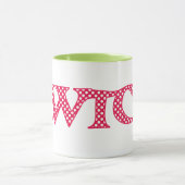 信号器のコーヒー・マグ、水玉模様とのウェールズCwtch マグカップ (中央)